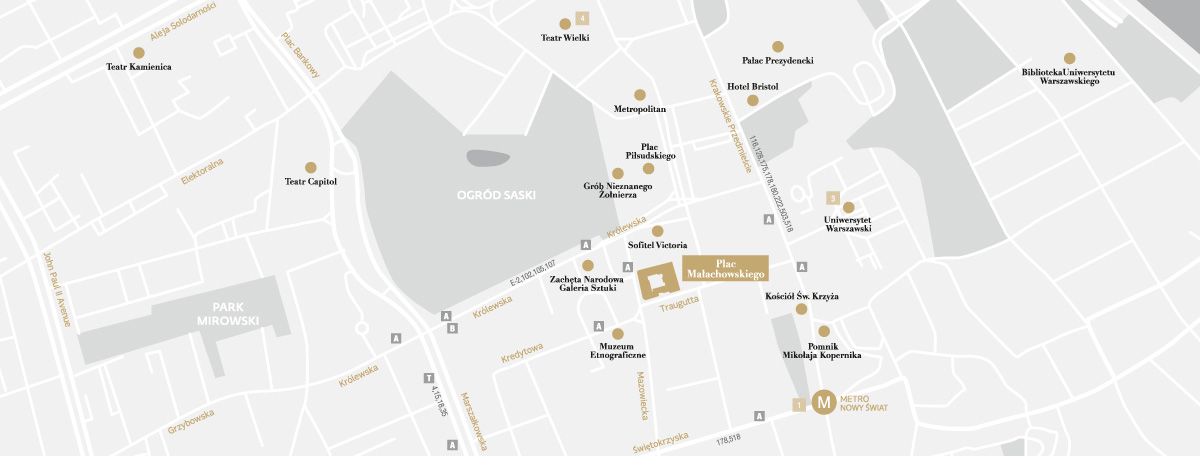 Małachowski Square - Mapa / Map